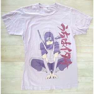 Naruto‎ Shippuden Collection Small 2007 Tee T-Shirt Lavender Anime Japan